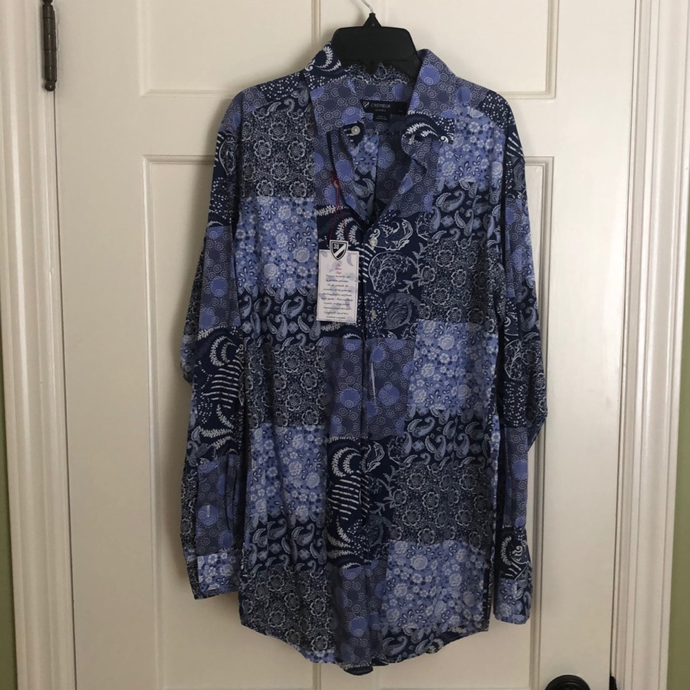 Cremieux men long sleeve shirt, size S